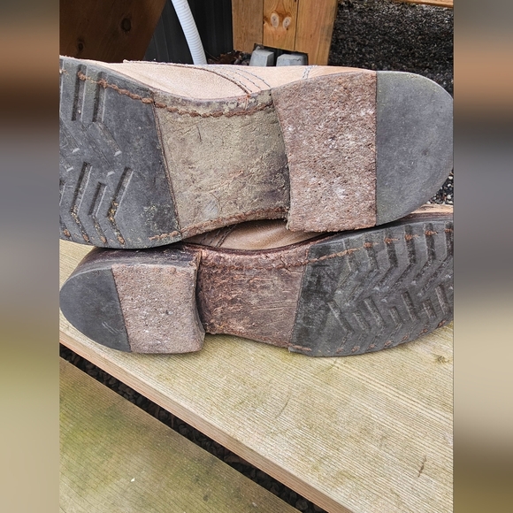 Frye Tan Leather Lace-Up Boots - Picture 8 of 8